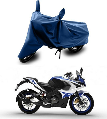 DeepShakshi AUTOMOTIVE Waterproof Two Wheeler Cover for Bajaj(Pulsar RS 200, Blue)