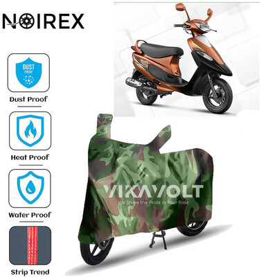 NOIREX Waterproof Two Wheeler Cover for TVS(Scooty Pep+, Green)