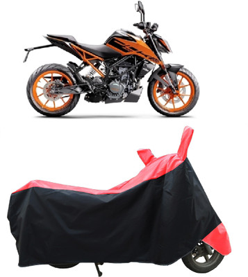 Coxtor Two Wheeler Cover for KTM(200 Duke, Red)