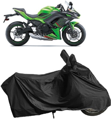 DIGGU Two Wheeler Cover for Kawasaki(Ninja 650 BS6, Black)