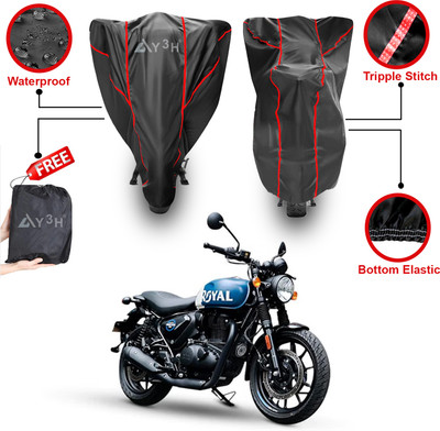 Y3H Waterproof Two Wheeler Cover for Royal Enfield(Hunter 350, Grey)