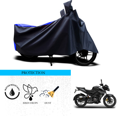 SnehaSales Waterproof Two Wheeler Cover for Bajaj(Pulsar NS200, Black, Blue)