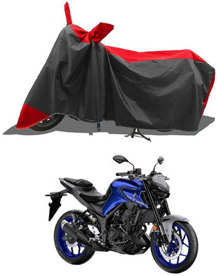 PAGORA Waterproof Two Wheeler Cover for Yamaha(MT 03, Red, Black)
