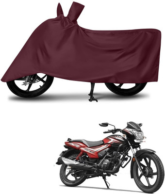 KEDIT Two Wheeler Cover for TVS(Star City, Maroon)