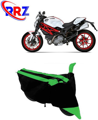 RRZ Waterproof Two Wheeler Cover for Ducati(Monster 796 S2R, Black, Green)