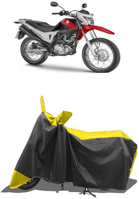 SUGASHRI Waterproof Two Wheeler Cover for Honda(NXR 160, Yellow, Black)