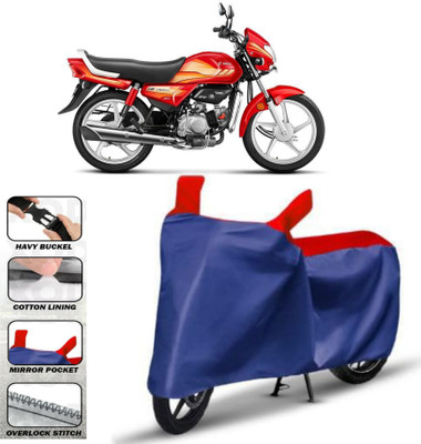 WMIZEXA Two Wheeler Cover for Hero(MotoCorp HF Deluxe, Red)