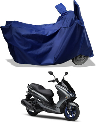 Amexride Two Wheeler Cover for Yamaha(Majesty S 155 maxi BS6, Blue)