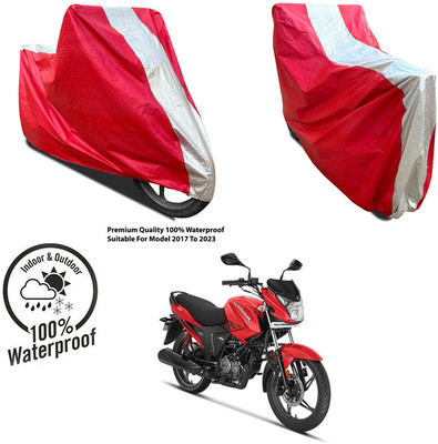 AUTOCAD Waterproof Two Wheeler Cover for Mahindra(Centuro BS6, Silver, Red)