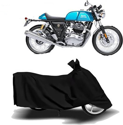 MMSSTAR Waterproof Two Wheeler Cover for Royal Enfield(Continental GT, Black)