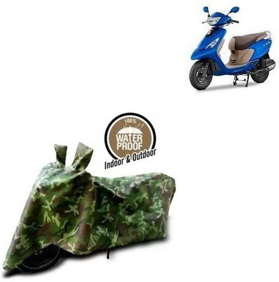 THE REAL ARV Waterproof Two Wheeler Cover for TVS(Scooty Zest 110 BS6, Multicolor)