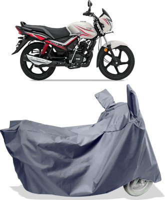 Amexride Two Wheeler Cover for TVS(Star City Plus BS6, Grey)