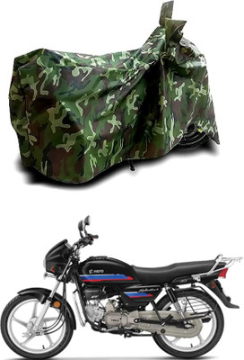RONISH Waterproof Two Wheeler Cover for Hero(Splendor Plus, Green)