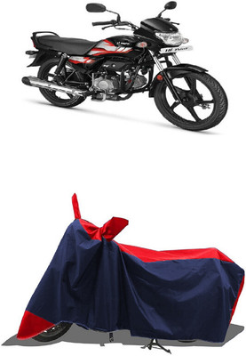 SUGASHRI Waterproof Two Wheeler Cover for Hero(HF Deluxe BS6, Red, Blue)