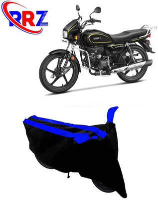 RRZ Waterproof Two Wheeler Cover for Hero(MotoCorp Splendor Plus, Black, Blue)