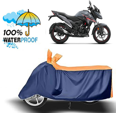 ROYAL AUTO MART Waterproof Two Wheeler Cover for Honda(X-Blade, Blue, Orange)