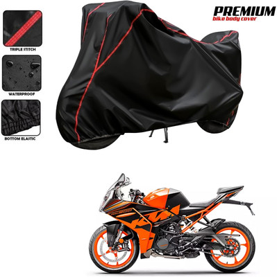 PAGORA Waterproof Two Wheeler Cover for KTM(RC 200 BS6, Black)