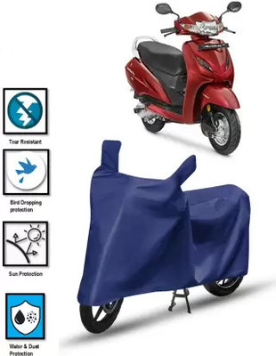Little Laughs Two Wheeler Cover for Honda(Activa 3G, Blue)