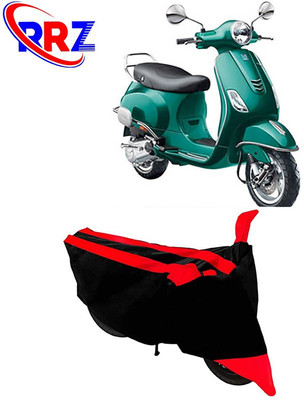 RRZ Waterproof Two Wheeler Cover for Vespa(Vespa VXL 150, Black, Red)