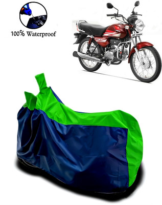 Autofly Waterproof Two Wheeler Cover for Hero(HF Dawn, Blue, Green)
