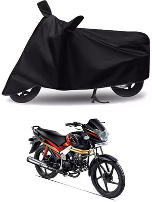 AASHTIK MART Two Wheeler Cover for Mahindra(Centuro, Black)