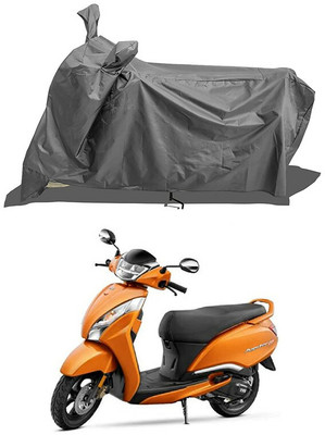 JC AutoHub Waterproof Two Wheeler Cover for TVS(Jupiter 125, Grey)