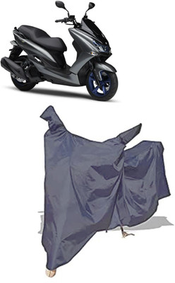 Amexride Two Wheeler Cover for Yamaha(Majesty S 155 maxi BS6, Grey)