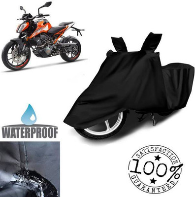 RAAMKM Waterproof Two Wheeler Cover for Hero, Honda(Versys-X 300, Black)