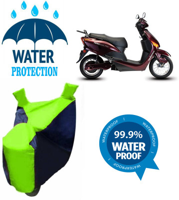 RTS COLLECTIONS Waterproof Two Wheeler Cover for Hero(Electric Optima DX BS6, Multicolor)