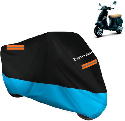 Horseyaart Waterproof Two Wheeler Cover for Vespa(Vespa LX, Blue)