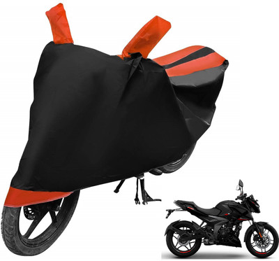 Auto Hub Two Wheeler Cover for Bajaj(Pulsar NS 160, Orange)