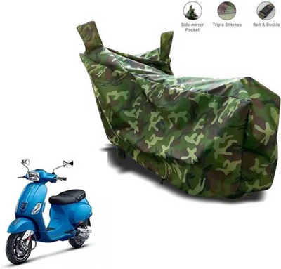Aamaya Store Waterproof Two Wheeler Cover for Vespa(Vespa SXL 150, Green)