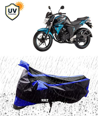 RRZ Waterproof Two Wheeler Cover for Yamaha(FZ, Black, Blue)