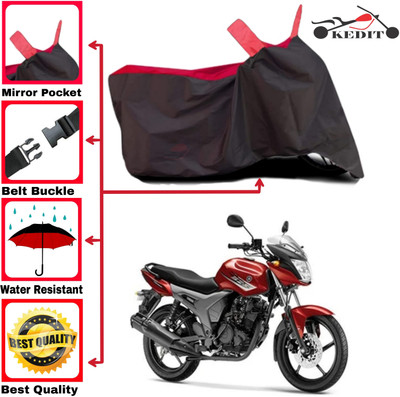 AASHTIK MART Two Wheeler Cover for Yamaha(SZ X, Red, Black)