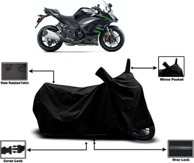 Amexride Two Wheeler Cover for Kawasaki(Ninja 1000 BS6, Black)
