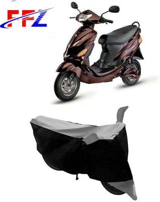 FFZ Waterproof Two Wheeler Cover for Hero(Electric Wave Dx, Black, Grey)