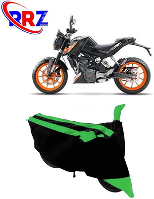 RRZ Waterproof Two Wheeler Cover for KTM(200 Duke, Black, Green)