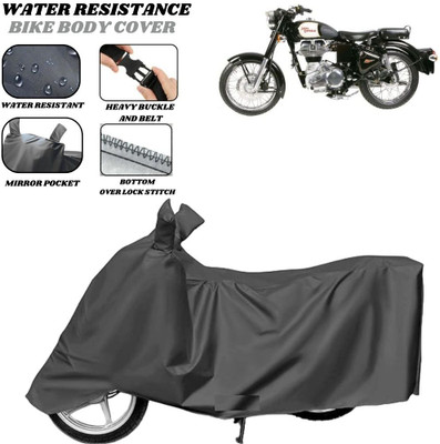 SRP PRODUCT Waterproof Two Wheeler Cover for Royal Enfield(Bullet 350, Grey)