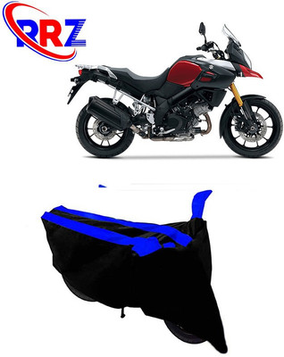 RRZ Waterproof Two Wheeler Cover for Suzuki(V Strom 1000, Black, Blue)