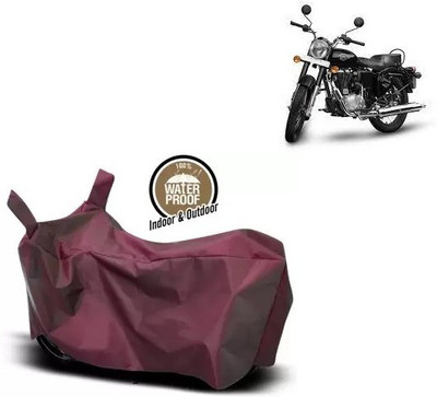 OliverX Waterproof Two Wheeler Cover for Royal Enfield(Standardv, Maroon)