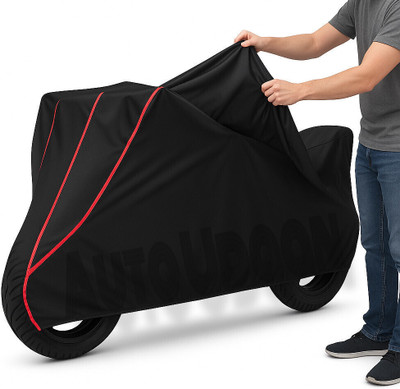 Auto Udaan Waterproof Two Wheeler Cover for Vespa(Vespa VXL, Black, Red)