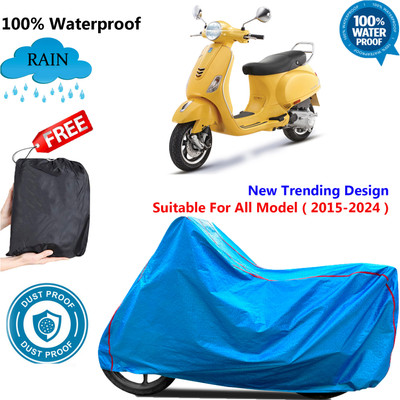 OliverX Waterproof Two Wheeler Cover for Vespa(VXL 150 BS6, Blue)