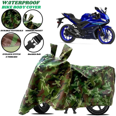 SRP PRODUCT Waterproof Two Wheeler Cover for Yamaha(YZF R3, Green)
