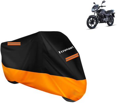 Horseyaart Waterproof Two Wheeler Cover for Bajaj(Pulsar 125 Neon BS6, Orange)