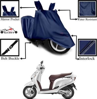 KEDIT Two Wheeler Cover for Universal For Bike(Aviator, Blue)