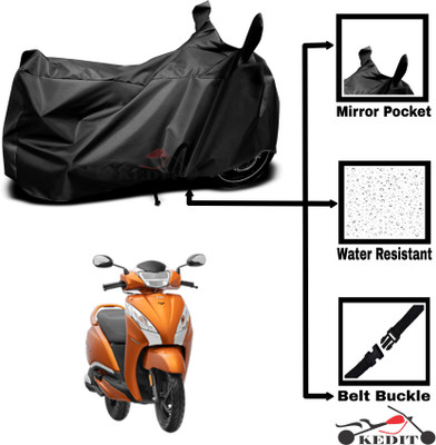 KEDIT Two Wheeler Cover for Universal For Bike(Jupiter 125, Black)