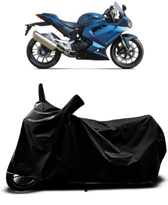 OliverX Waterproof Two Wheeler Cover for Hyosung(GTS 300, Black)