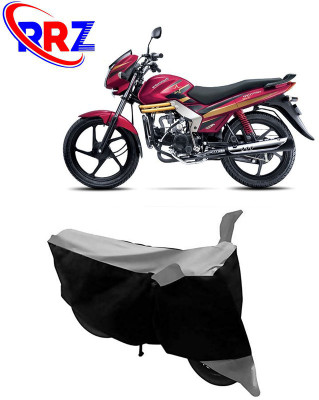 RRZ Waterproof Two Wheeler Cover for Mahindra(Centuro Rockstar, Black, Grey)