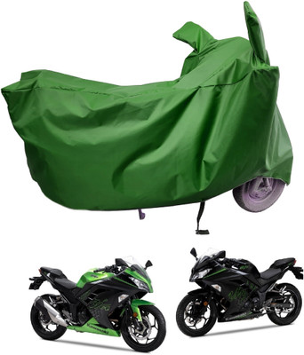 Amexride Two Wheeler Cover for Kawasaki(Ninja 300 BS6, Maroon)