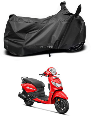 SK AUTO Two Wheeler Cover for Hero(Pleasure+ 110, Black)